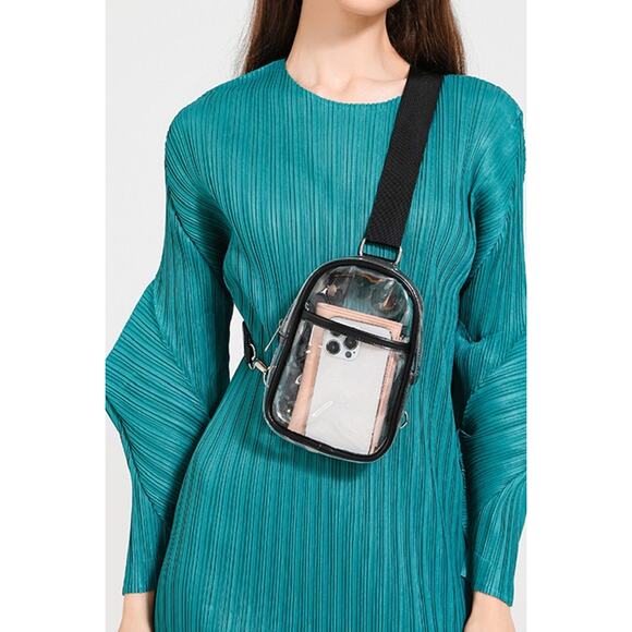 Zenana STADIUM APPROVED CLEAR CROSSBODY SLING BAG Bundle - Picture 2 of 7